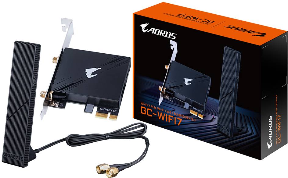 GIGABYTE GC-WIFI7 PCIe Wi-Fi 7 & Bluetooth 5.3 Adapter, bild 3