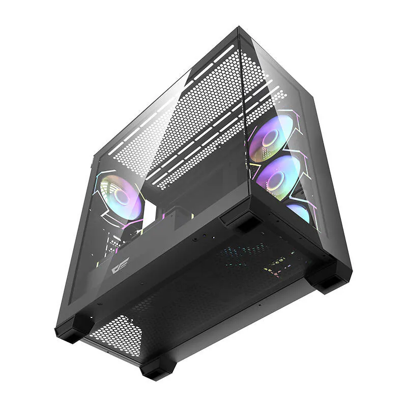 Darkflash DS900 computer case (black) + 7 ARGB fans - Chassi - Miditower - Svart, bild 2