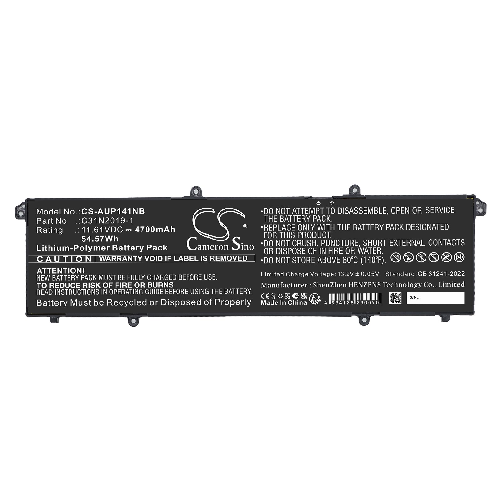 Batteri till Laptop, Bärbar dator för Asus K3400P, K3400PA, K3400PH m.fl., bild 3