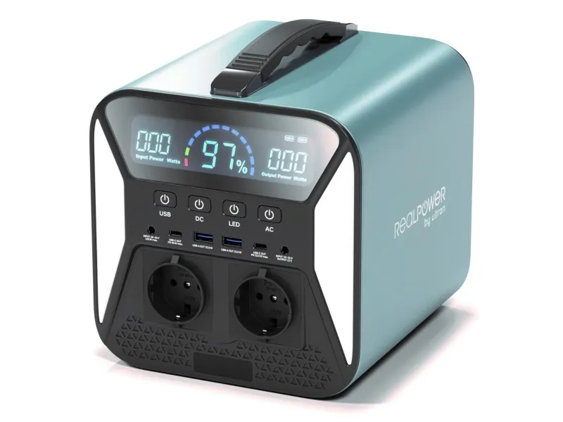 RealPower PS-300C, Litium-Ion (Li-Ion), 76800 mAh, Cigarr tändare, ?DC, Solar, USB, 276,4 wh, 300 W, 120 W