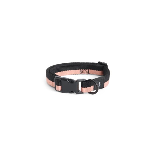 HAY – Hundhalsband Flat – S/M – 45 cm – Rosa & Svart