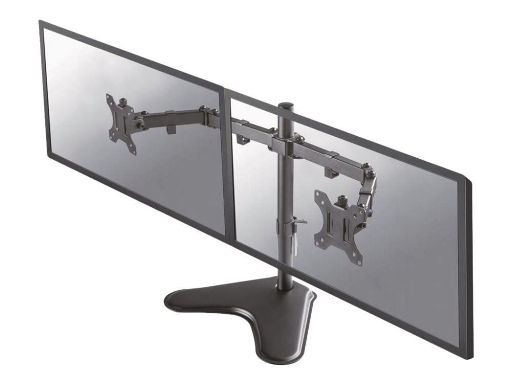 Bordsstativ Neomounts Full Motion Dual Desk Stand för 2 skärmar 10-32" - Svart