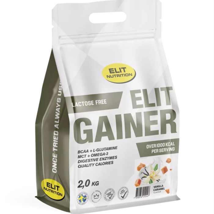 Elit Nutrition ELIT GAINER - Lactose free Vanilla Caramel 2000 g