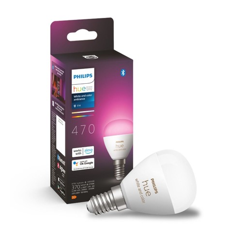 Philips Hue Luster LED-lampa WCA 5,1 W P45 E14