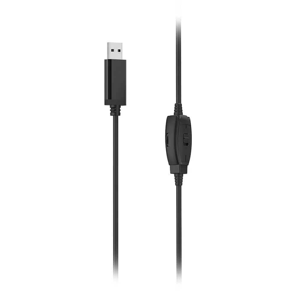 Hama HS-USB250 V2 On-Ear Kontorsheadset med USB-kontakt - Svart, bild 3