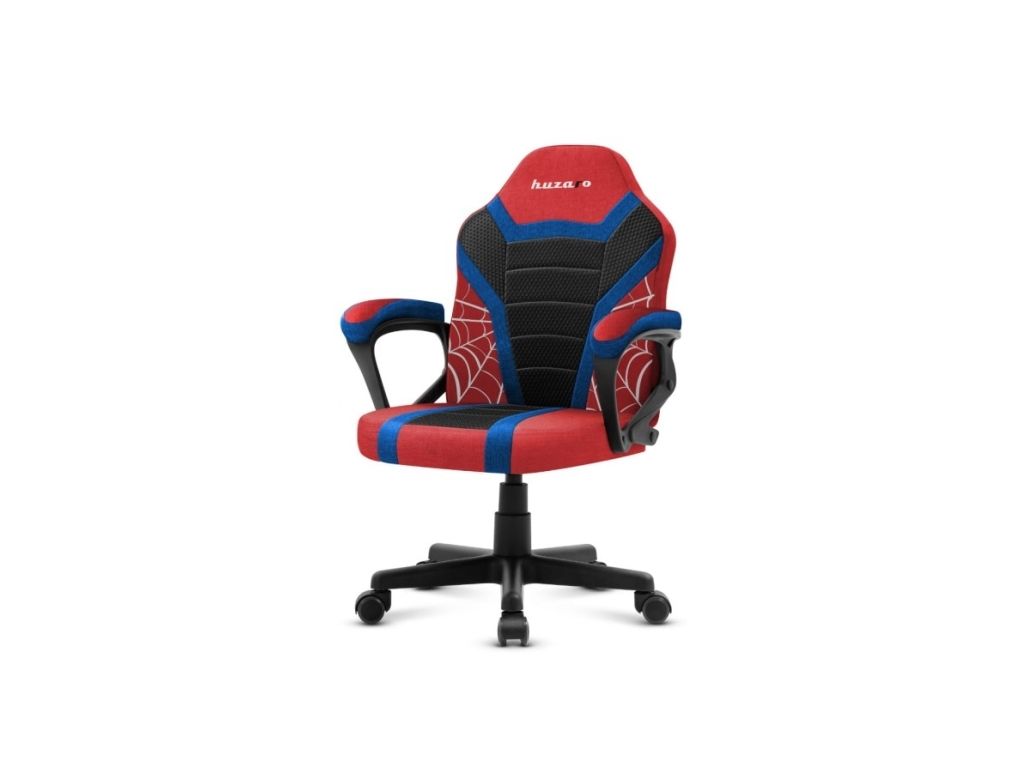 Huzaro Ranger 1.0 Spider, Platt säte, Nätryggstöd, Svart, Blå, Röd, Svart, Blå, Röd, Nät, Nät