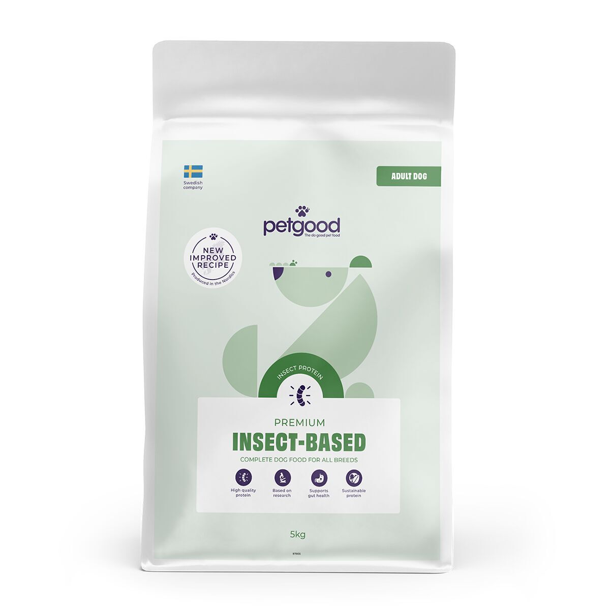 Petgood Adult Hundfoder med Insektsprotein 5kg, bild 3