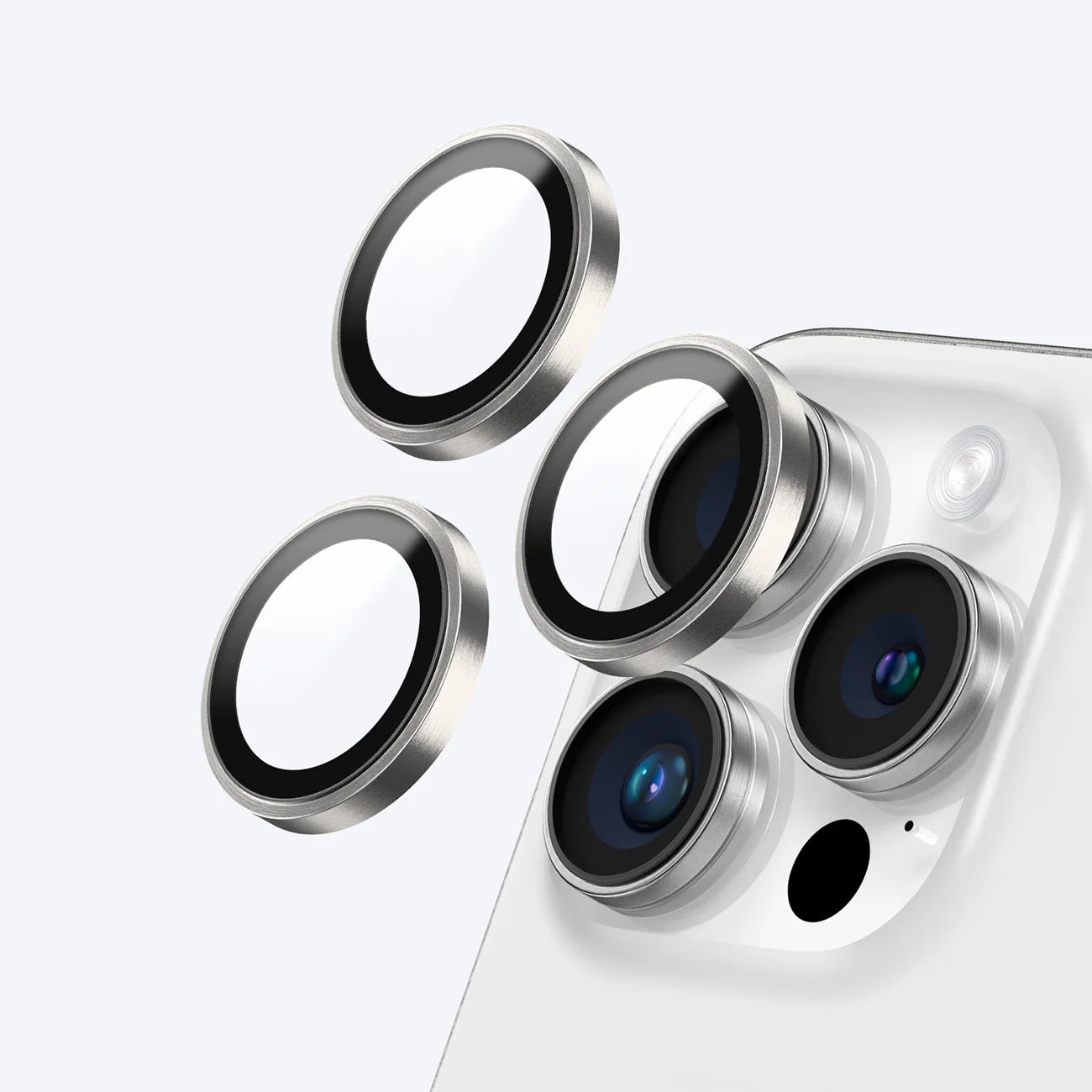 AmazingThing AR 3 linsglas Helt klart härdat glas för iPhone 16 Pro / 16 Pro Max - Transparent, bild 4