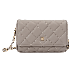 DARK Leather Quilted Mini Bag Taupe 1pcs