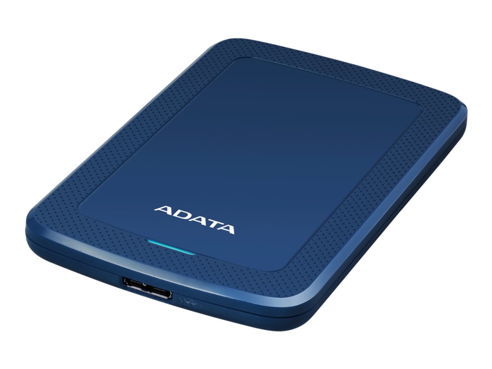 ADATA HV300 - Hårddisk - 1 TB - extern (portabel) - USB 3.1 - 256 bitars AES - blå