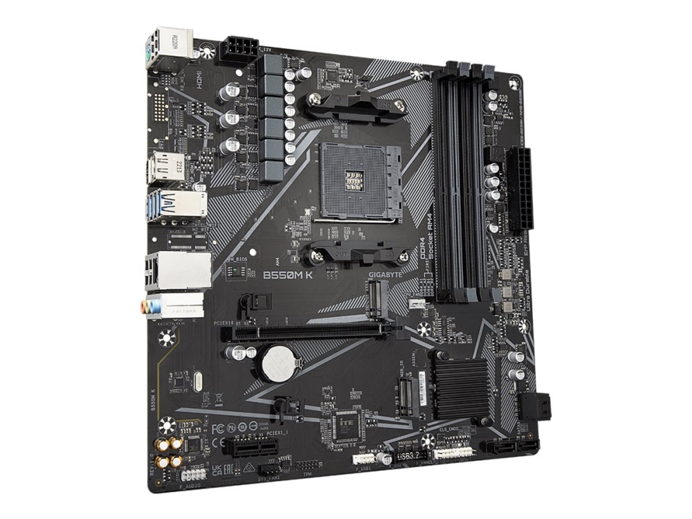 Gigabyte B550M K mATX AM4, bild 2