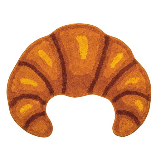 Kikkerland - Croissant Bath Rug - 25.75" x 20.25" x 0.25"