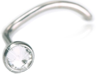 Blomdahl Nässmycke Silver Bezel Crystal 3mm