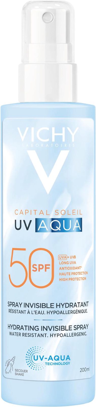 Vichy Capital Soleil UV-Aqua Hydrating Invisible Spray SPF50 200 ml 200 ml