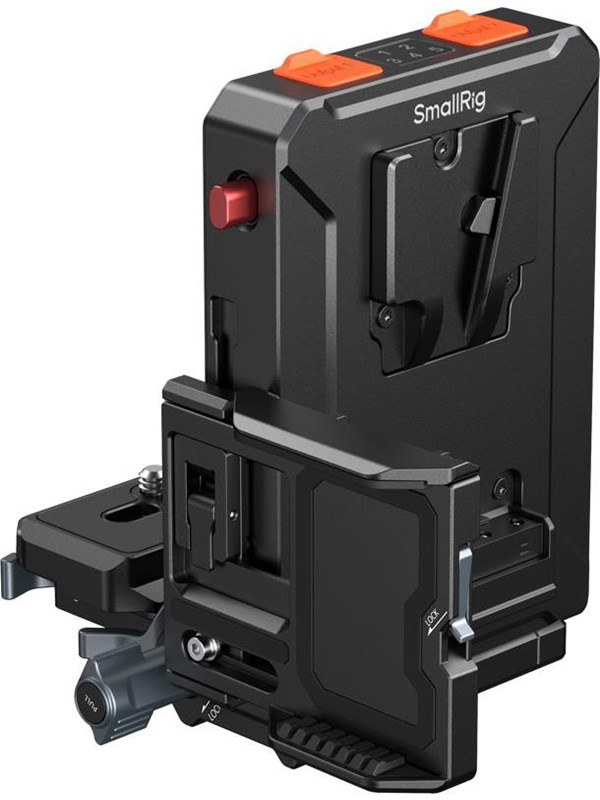 SmallRig 5899 Intelligent V-Mount Battery Adapter Plate Compatible with Arca-Swi