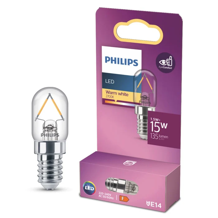 Philips LED-filamentlampa T20 E14 klar 135 lm, bild 2