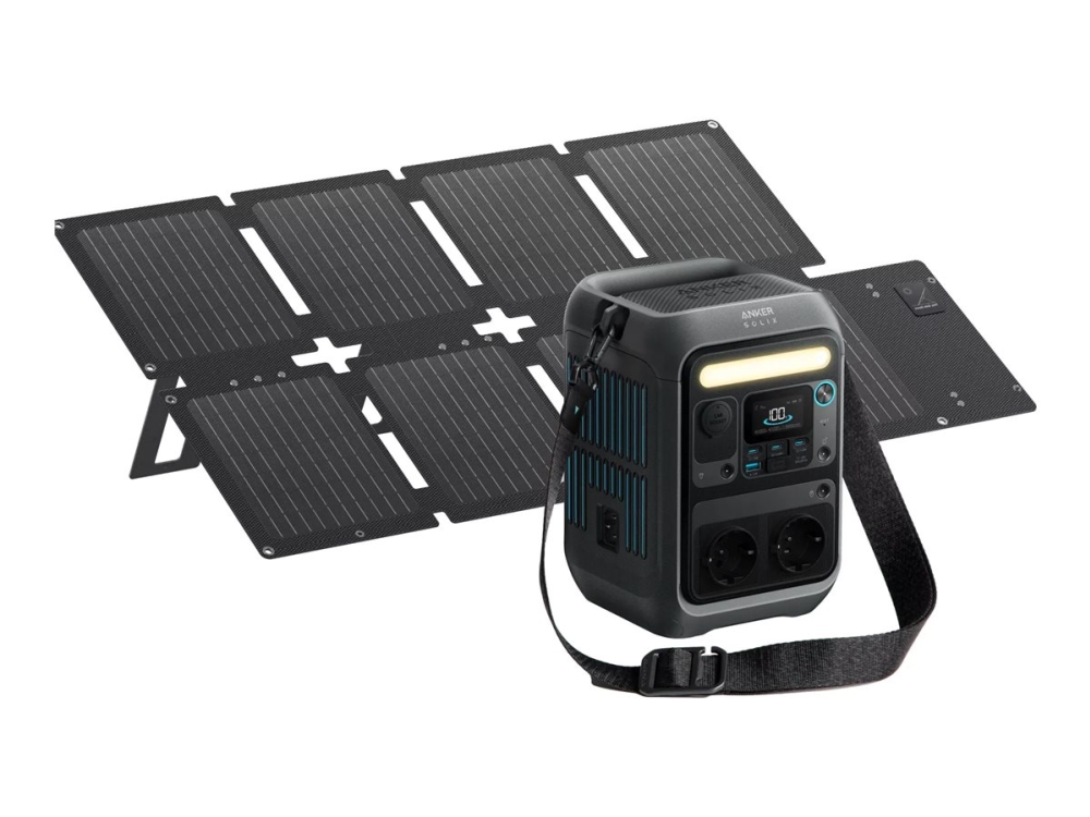 Anker Solix C300x DC portabel powerstation + solpanel 60 W