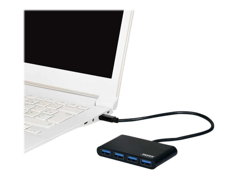 PORT Designs USB-C-adapter 3.0 4-portar Svart