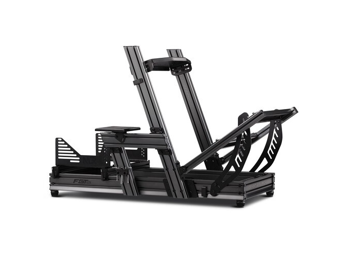 Next Level Racing F-GT Elite Aluminium Simulator Cockpit - Wheel Plate Edition - professionell cockpit för racingsimulatorer - i robust anodiserad aluminium - enkel montering - många inställningsmöjligheter