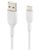 USB-kabel Belkin BoostCharge USB-A till USB-C, 3 meter - Vit