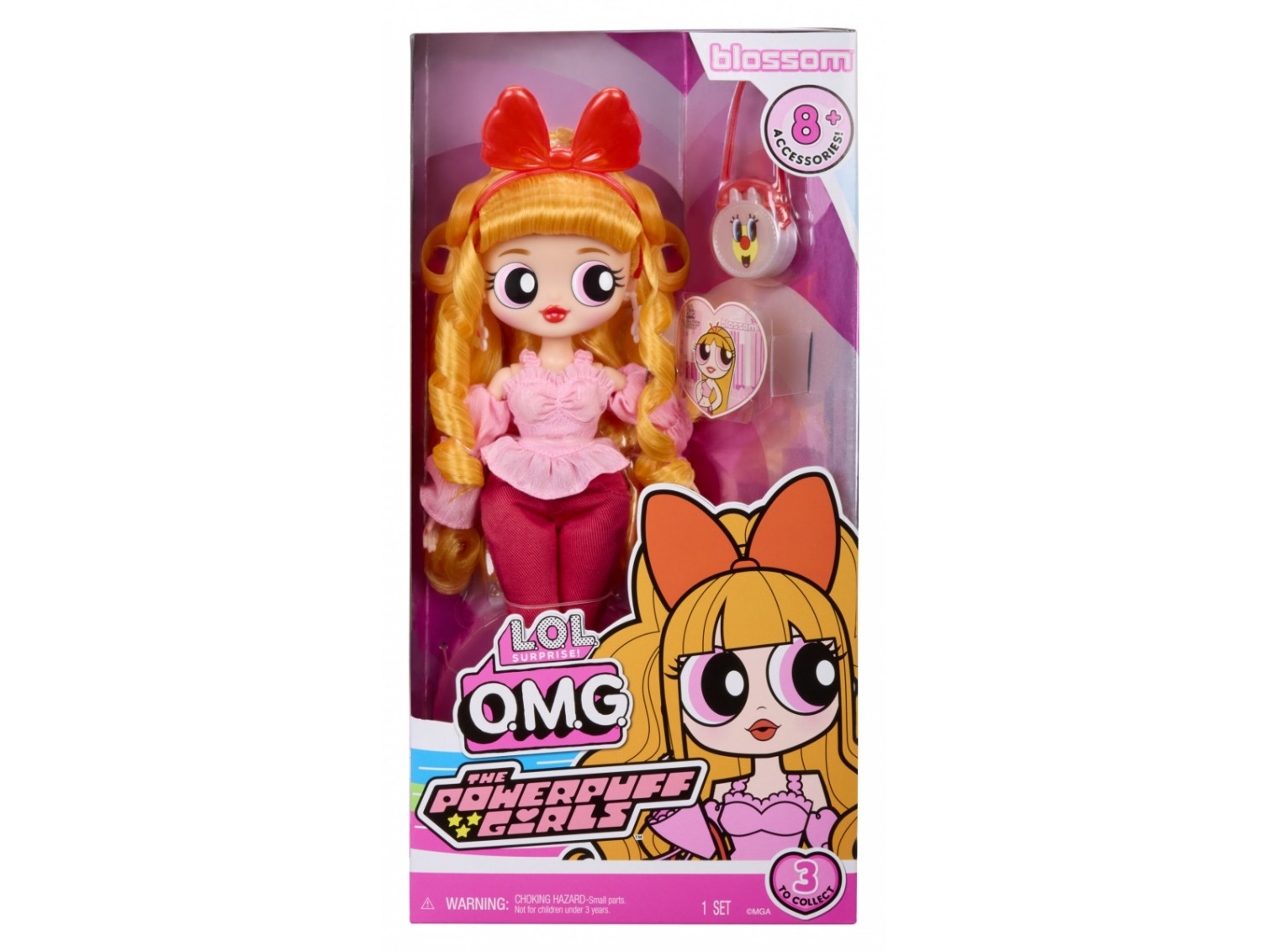 MGA L.O.L. Surprise OMG Powerpuff Girls docka Blossom 542827-EUC