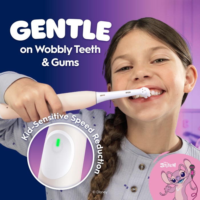 Oral-B iO2 Kids eltandborste 6+, Angel (Lilo & Stitch), bild 4