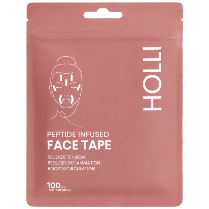 HOLLI Peptide Infused Face Tape Pre-Cut Strips 100 st, bild 3