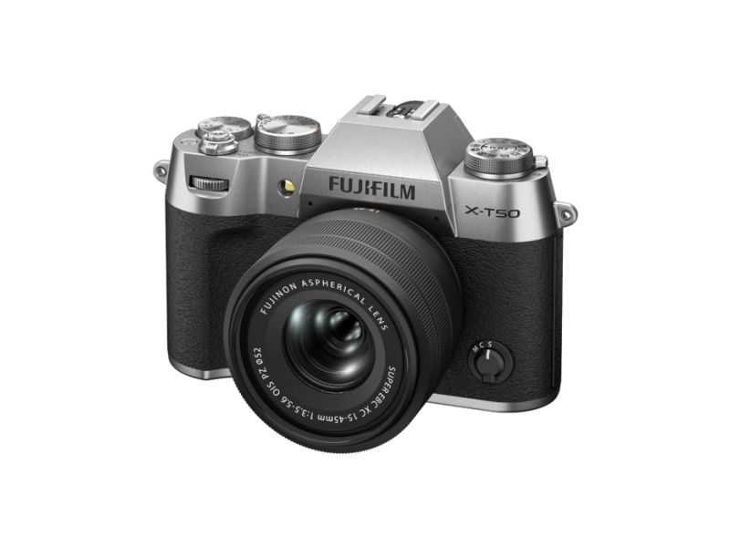 Fujifilm X-T50 + XC 15-45/3.5-5.6 OIS PZ -systemkamera, silver