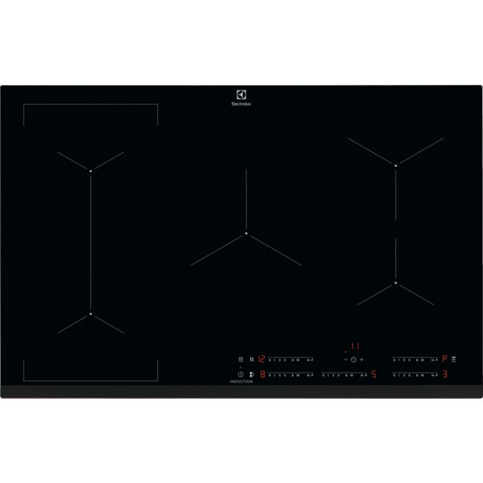 Electrolux EIV835 induktionshäll 80 cm 5 zoner, svart