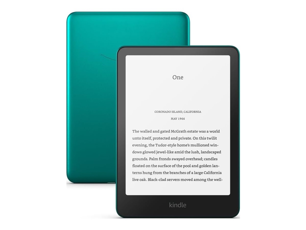 Amazon Kindle Paperwhite Signature Edition - 12:e generation - eBook-läsare - 32 GB - 7 monokrom Paperwhite - pekskärm - Bluetooth, Wi-Fi - metallisk jade - utan annonser på låsskärmen
