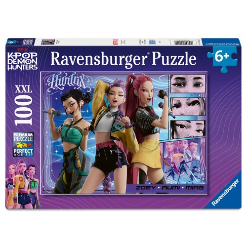 Ravensburger KPop Demon Hunters Zoey, Rumi & Mira Puzzle XXL (100 bitar)