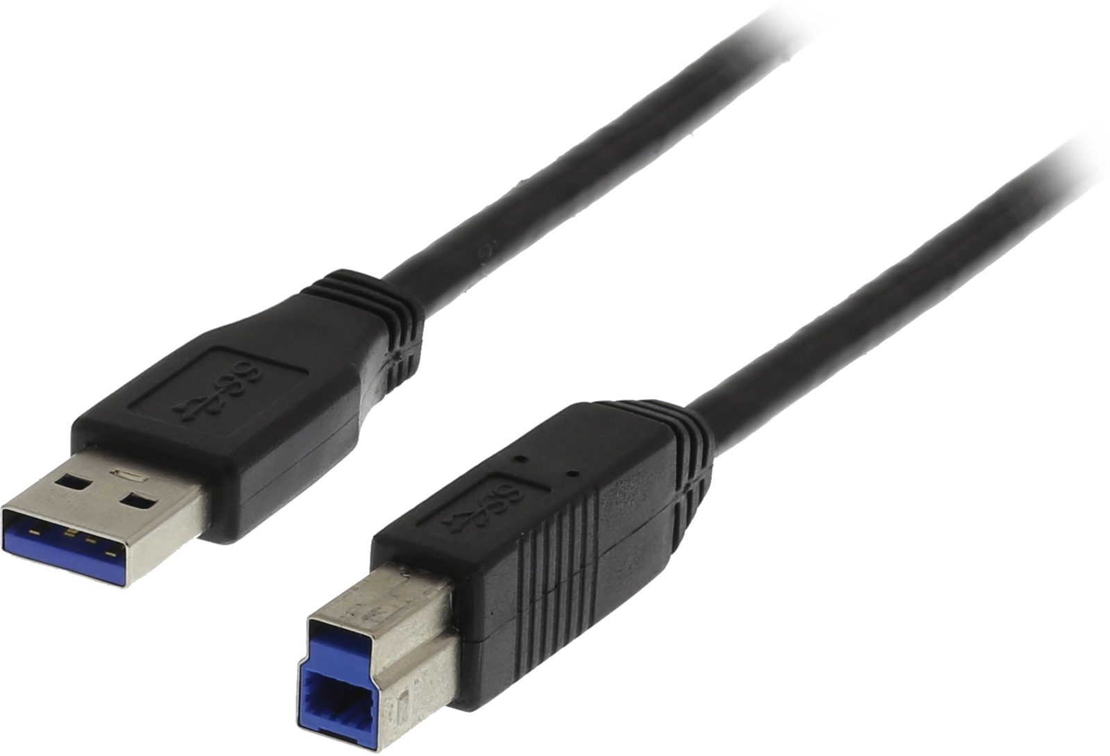 DELTACO USB 3.0 A till B ha-ha Svart 2 m, bild 4