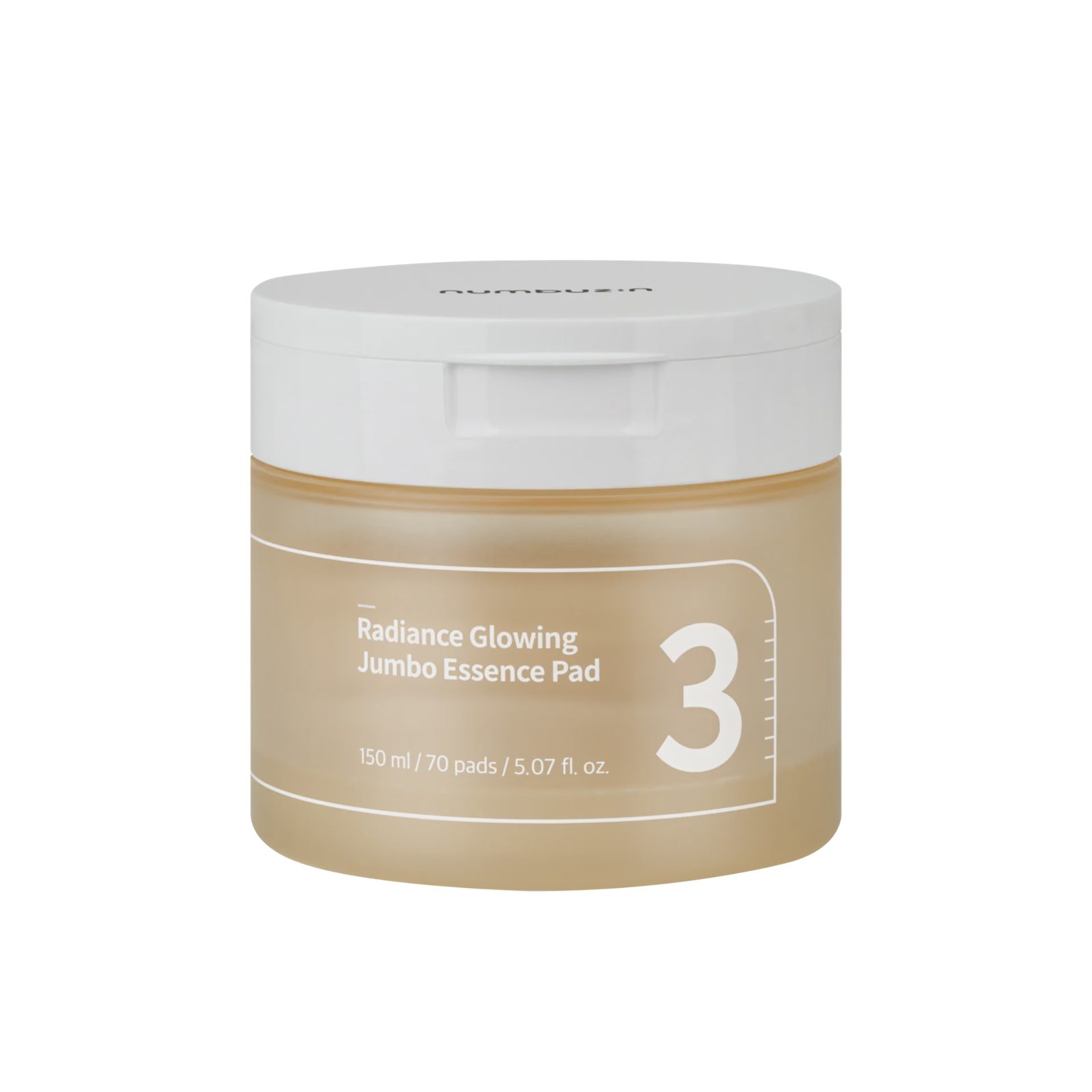 numbuzin No.3 Radiance Glowing Jumbo Essence Pad (70 pads) 150 ml