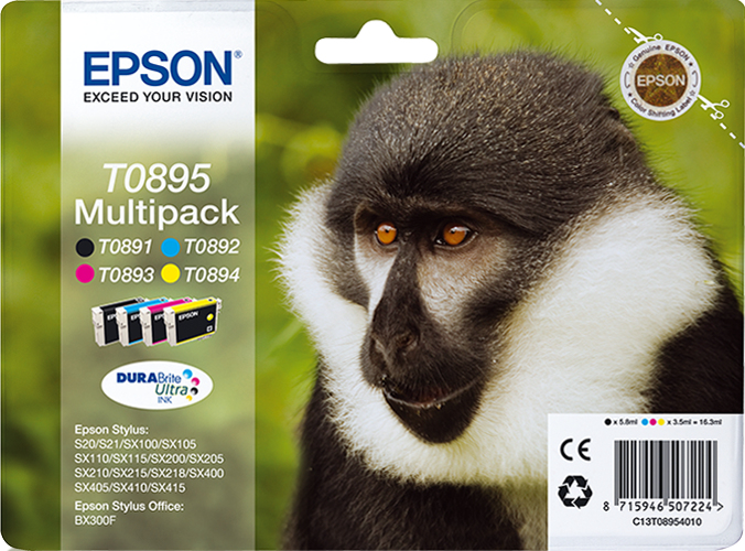 Epson T0895 (svart/cyan/magenta/gul), bild 4