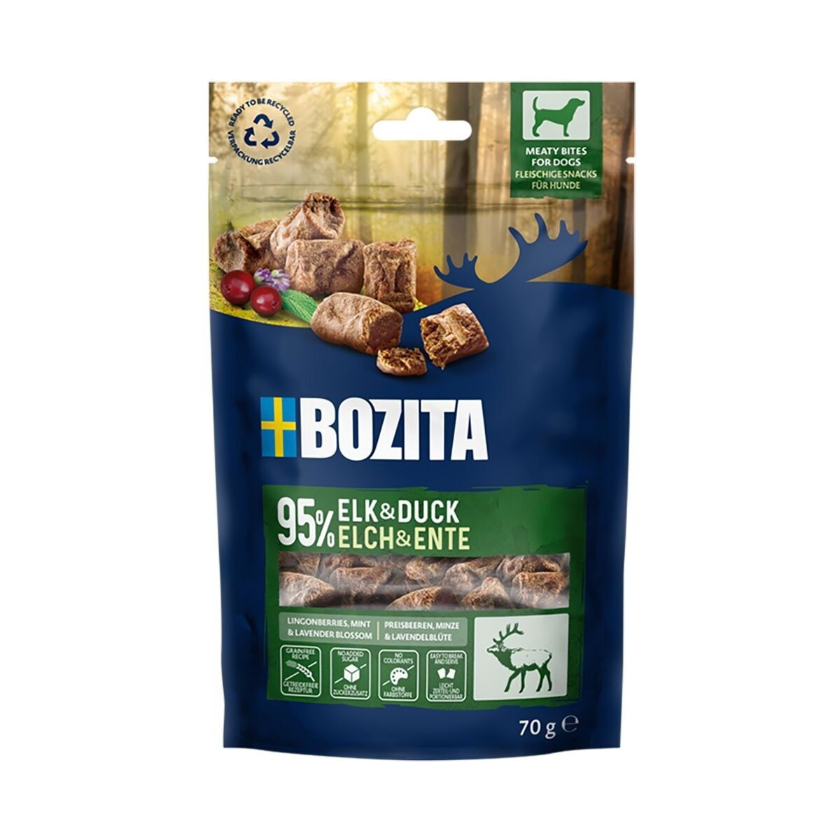 Bozita Meaty Bites Hundgodis Älg & Anka 70g