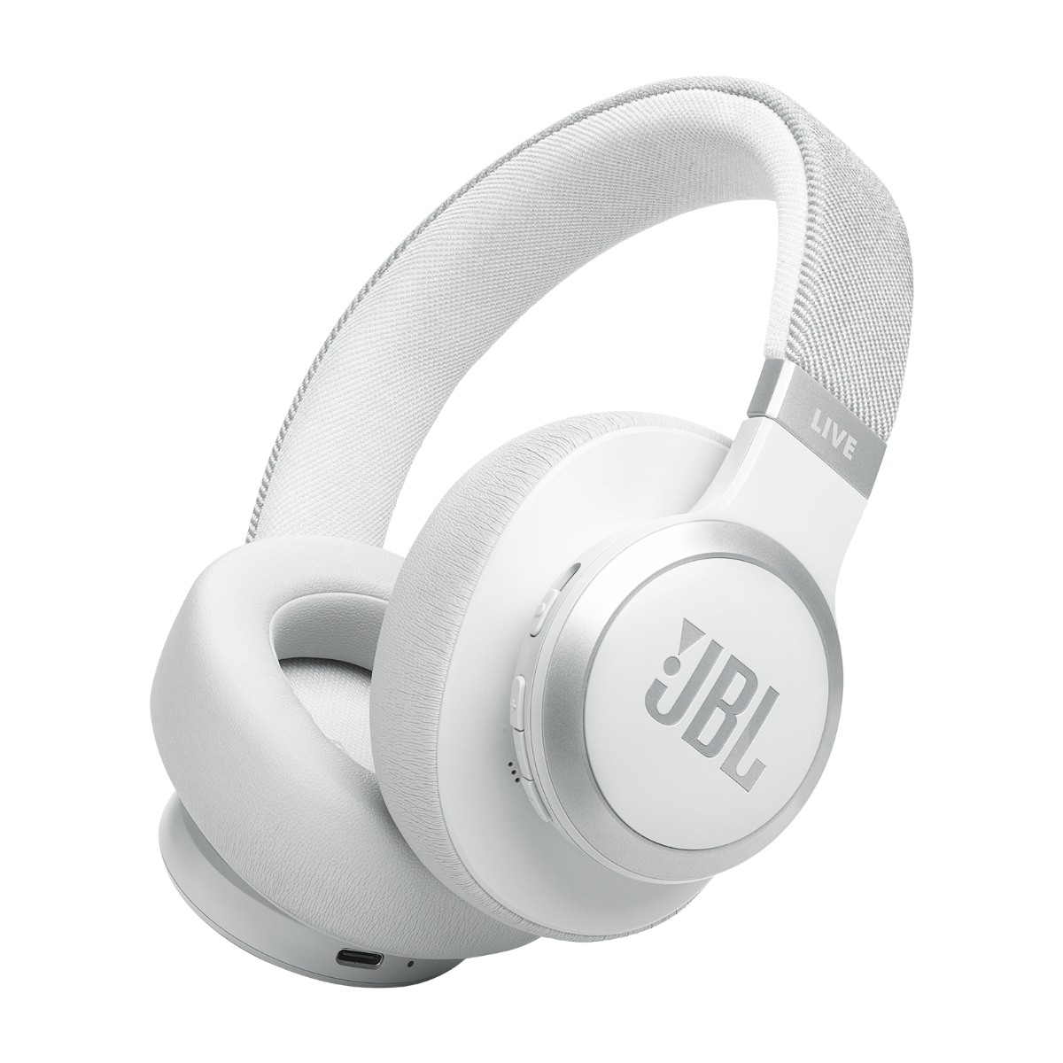 JBL Live 770 trådlösa Over-Ear brusreducerande hörlurar, vit, bild 2