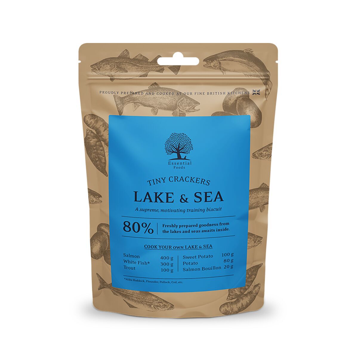 Essential Foods Lake & Sea Tiny Crackers Hundgodis 100 g