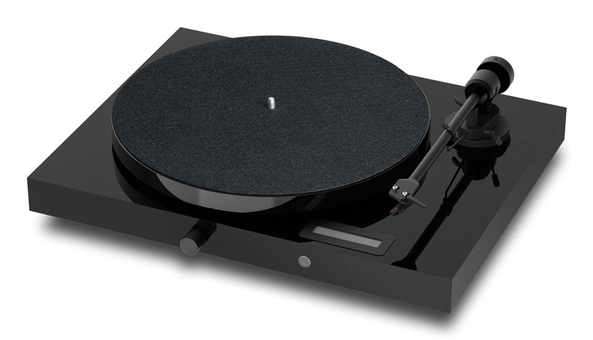 Pro-Ject Juke Box E1, Remdriven skivtallrik, Halvautomatisk, Svart, ABS synthetics, 33,45 RPM, 33,45 RPM