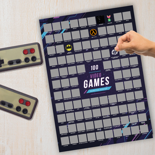 Mad Monkey - Scratch Poster Top 100 Video Games