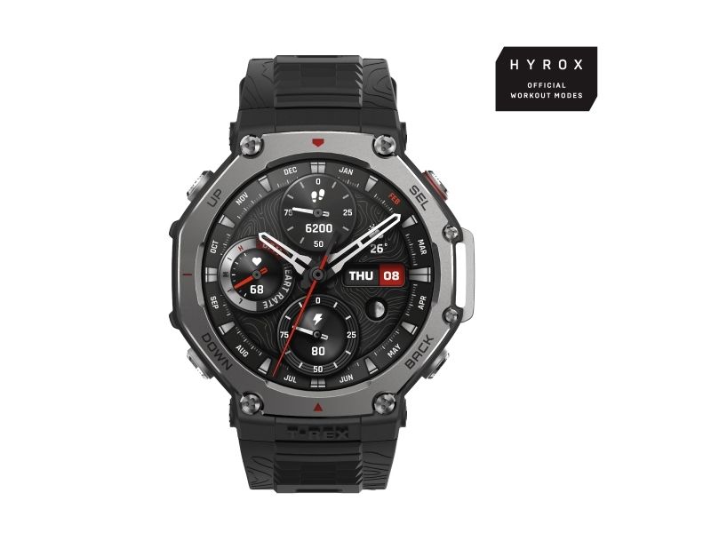 Amazfit T-Rex 3 48mm smartwatch, onyx, bild 4