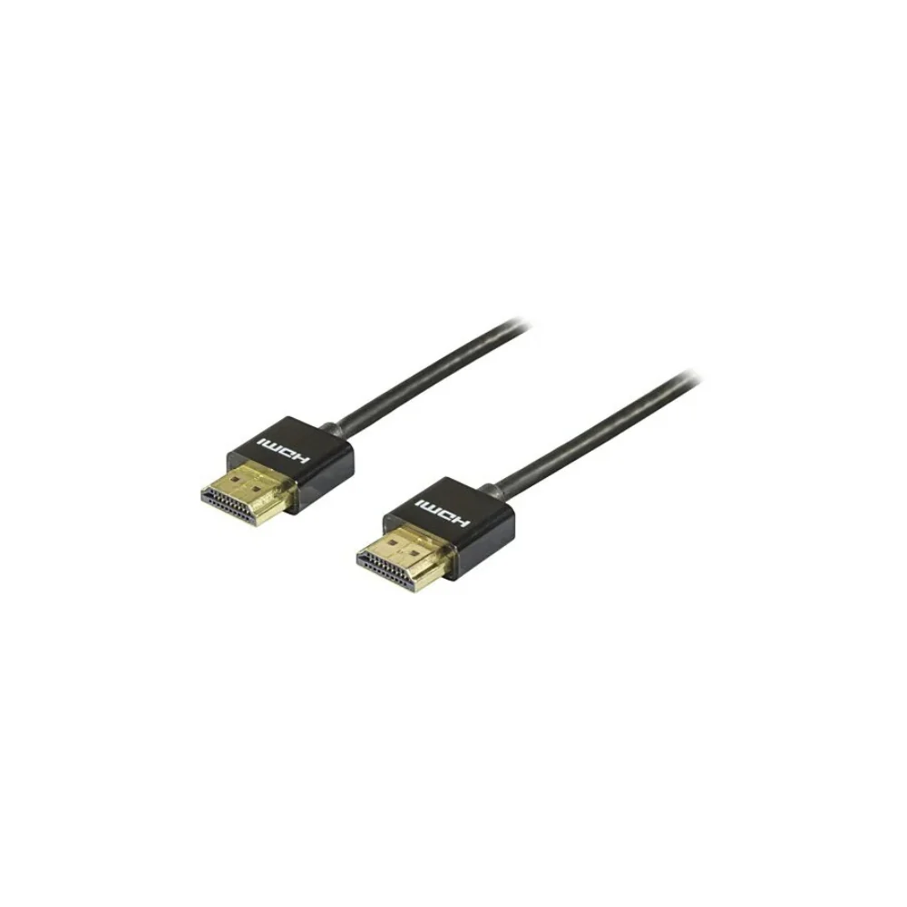 Deltaco tunn HDMI-kabel – 0,5 m, svart