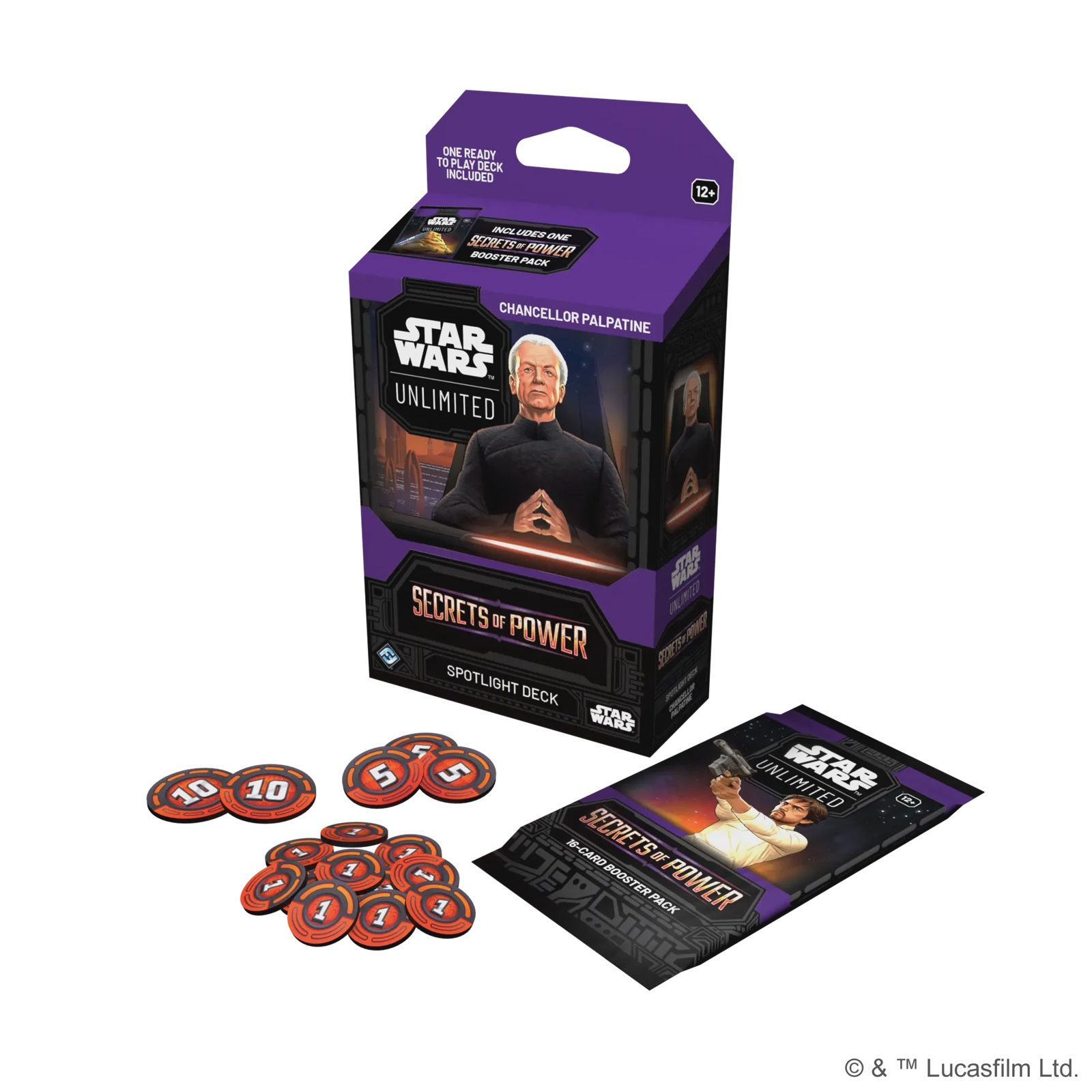 Star Wars Unlimited: Secrets of Power Spotlight Deck Chancellor Palpatine