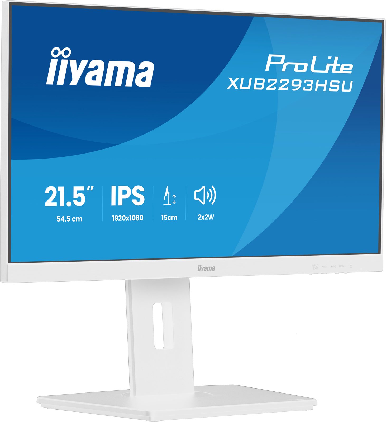 21.5" Iiyama XUB2293HSU-W7, IPS 1920x1080, 1 ms, 100Hz, HDMI/DP, högtalare, USB 2.0-hubb, bild 3