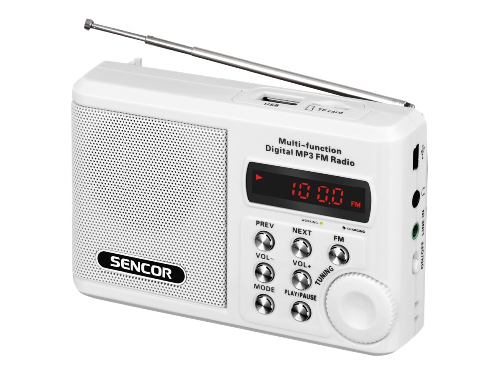 Sencor SRD 215 W - Personlig radio - vit