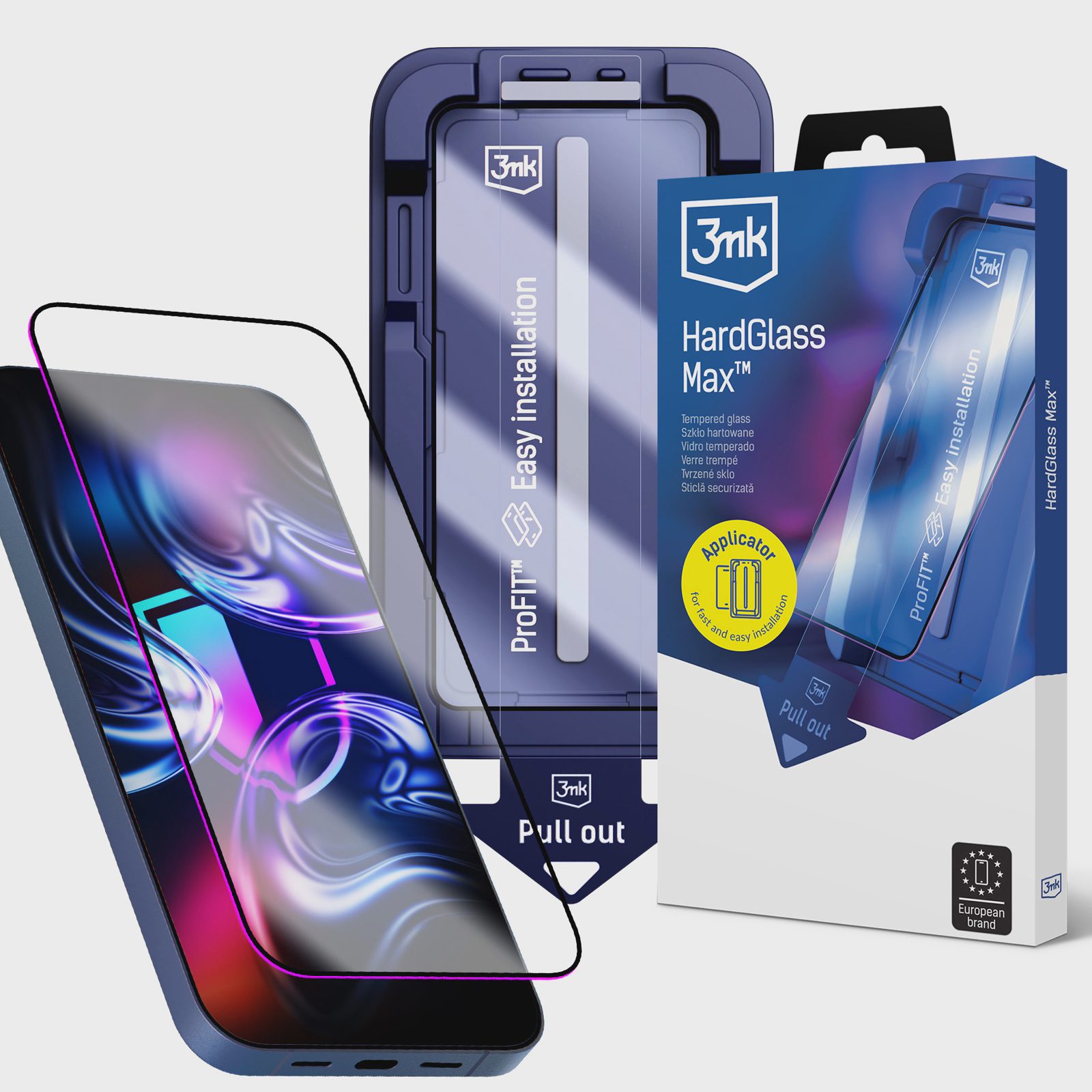 3mk HardGlass Max härdat glas för iPhone 16 Pro / 17
