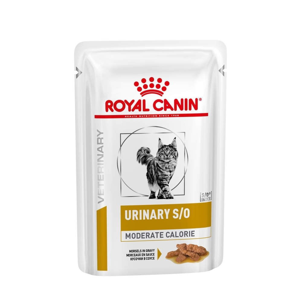 Royal Canin Veterinary Diets Cat Urinary S/O Moderate Calorie 12x85 g, bild 2