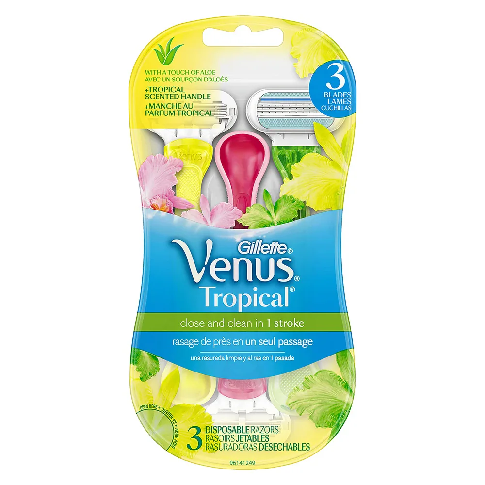 Gillette Venus Tropical Disposable 3-Pack 1 pcs