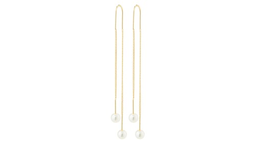 PILGRIM - EUONIA Pearl Chain Earrings - Gold Plated - 60 mm, bild 3