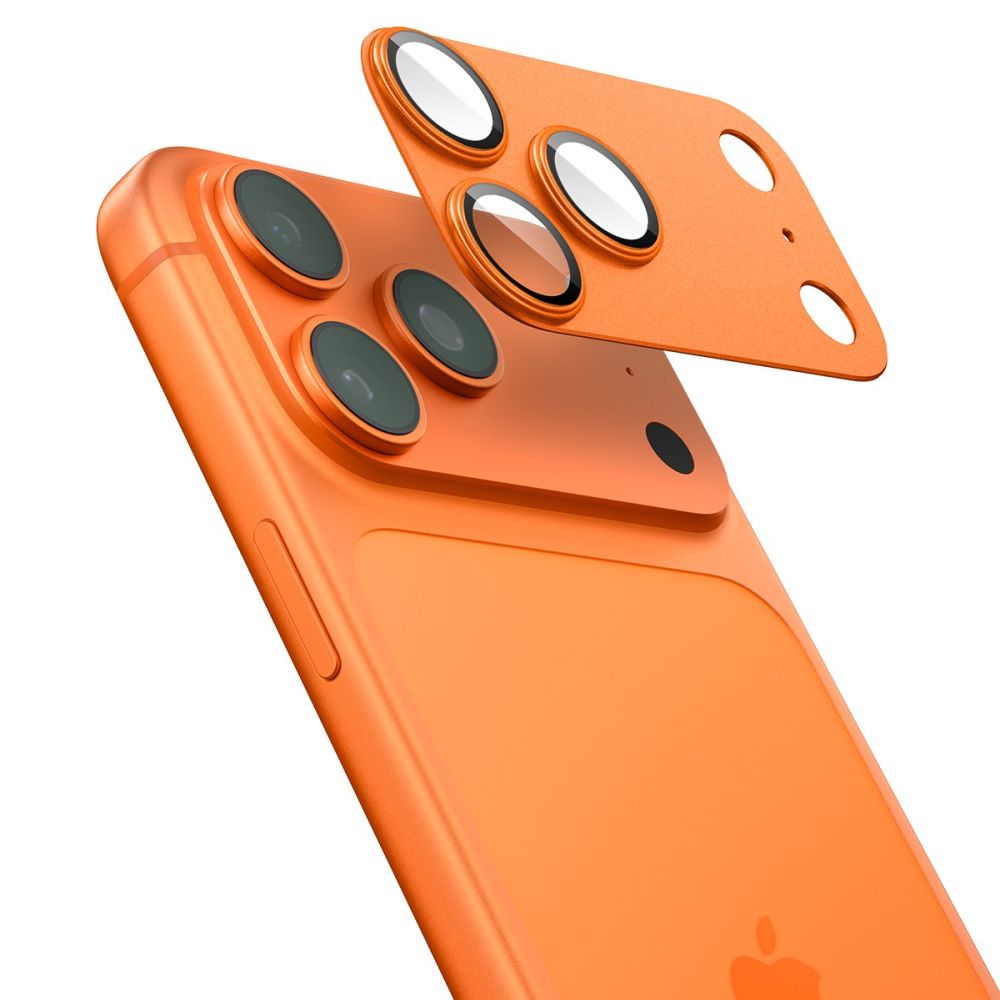 Spigen Optik Pro XL kameraglas för iPhone 17 Pro – Orange, bild 3