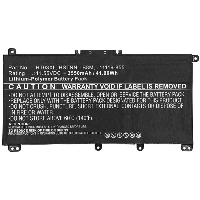 Batteri CoreParts 3-Cell Li-Pol 41Wh / 3550mAh till bl.a. HP Pavilion 15-cw080400, bild 4